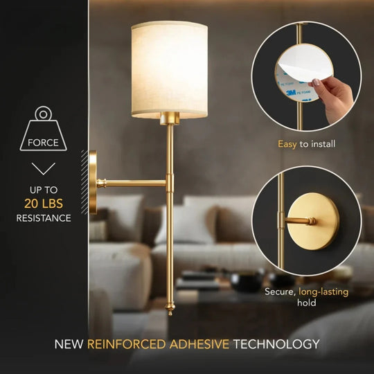 WIRELESS CYLINDRICAL WALL SCONCES (SET OF 2)