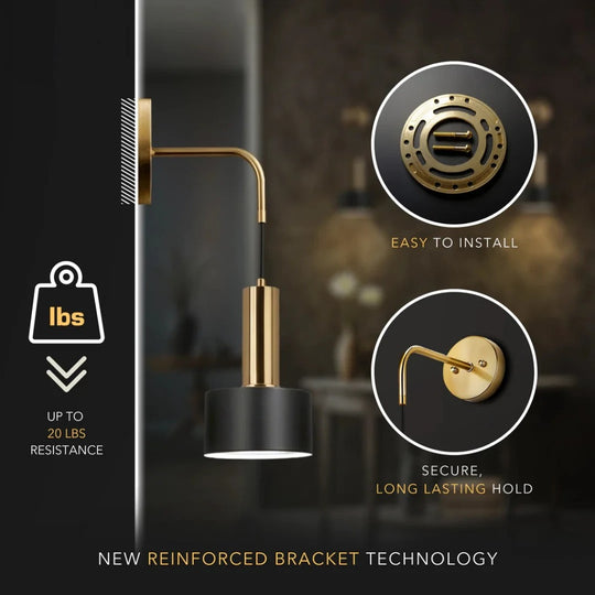 GLOWDROP WIRELESS WALL SCONCES (SET OF 2 + 2 BULBS FREE)