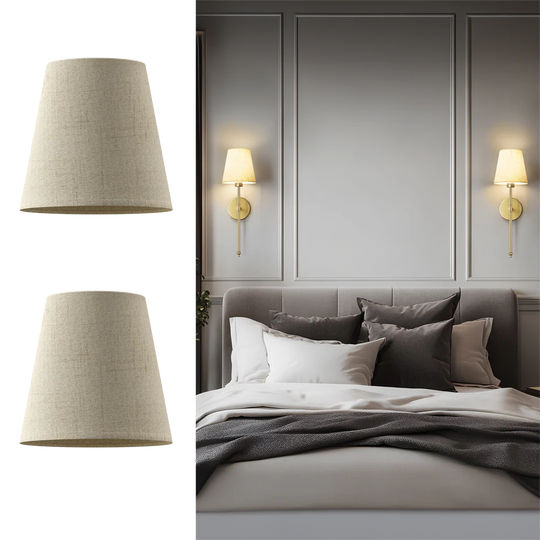Sand Lamp Shades Set - Neutral Tone Replacement Shades